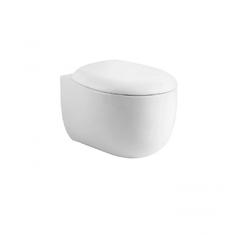 Унитаз подвесной безободковый Aquatek АЛЬТАИР 530*395*340 с сиденьем Soft Close