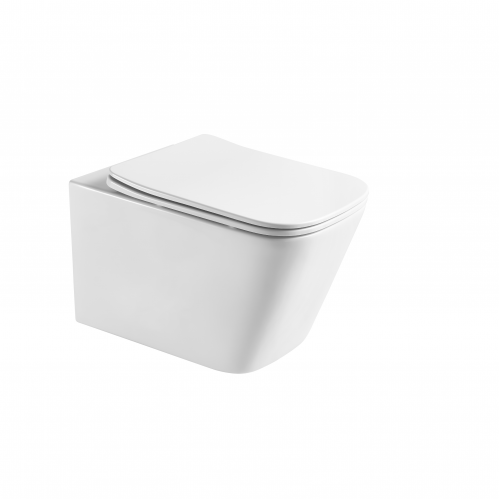 Унитаз подвесной безободковый Aquatek ЛИБРА c сиденьем в комплекте