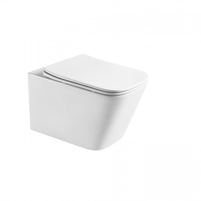 Унитаз подвесной безободковый Aquatek ЛИБРА c сиденьем в комплекте