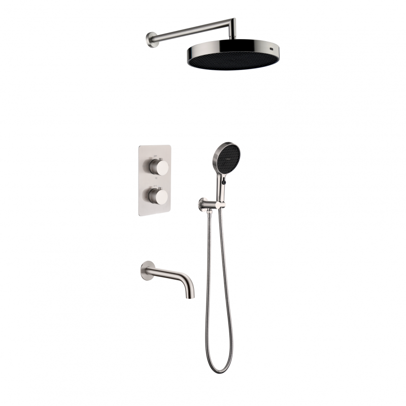 Душевая система скрытого монтажа с термостатом BOHEMA, нержавеющая сталь