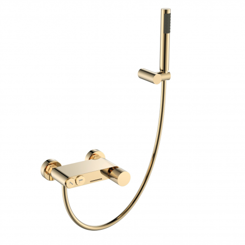 Смеситель STICK для ванны Bohema c ручкой TOUCH матовое золото