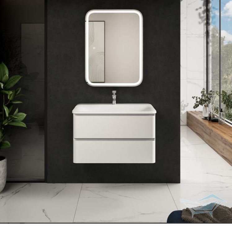 Комплект мебели AQUAme S4 80 + Раковина Solo 80, 80x45