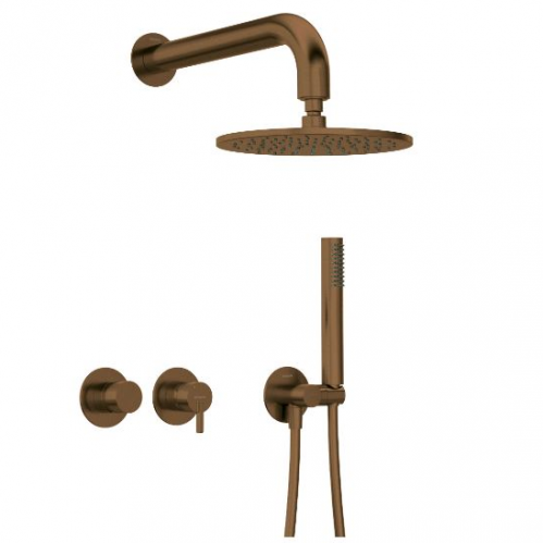 DEANTE SILIA Набор для душа скрытого монтажа, с верхним душем - с горизонтальным смесителем