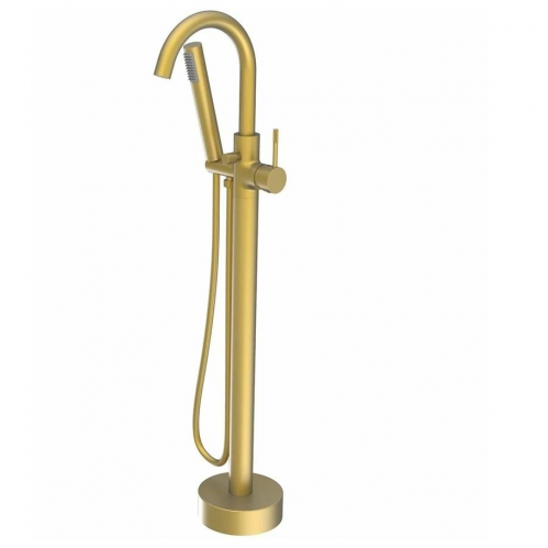 Смеситель для ванны Vieir напольный золото брашированное