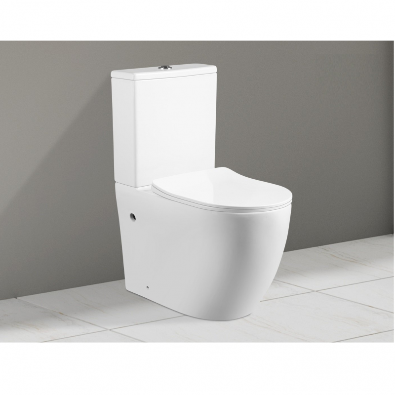 Унитаз-компакт Cerutti Spa ORLTER  60,5x37 сиденье Duroplast, микролифт, белый