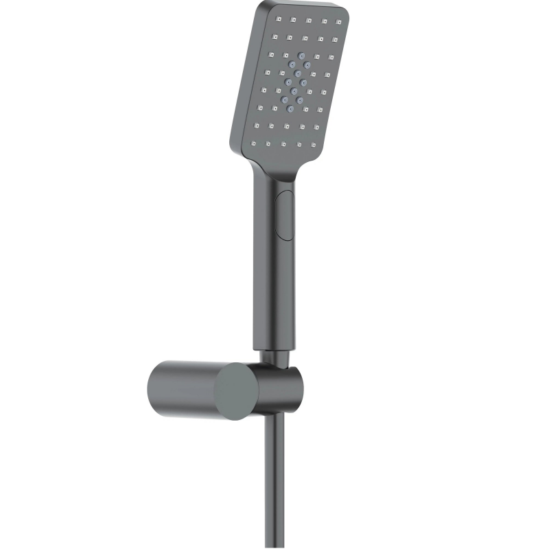 Душевой гарнитур Deante Alpinia графит (держатель ручного душа,душевой шланг, ручная лейка)