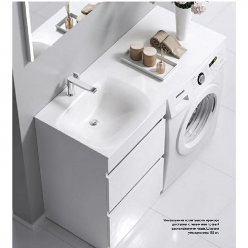 Раковина Aqwella Form FOR.115 см для установки над стиральной машиной