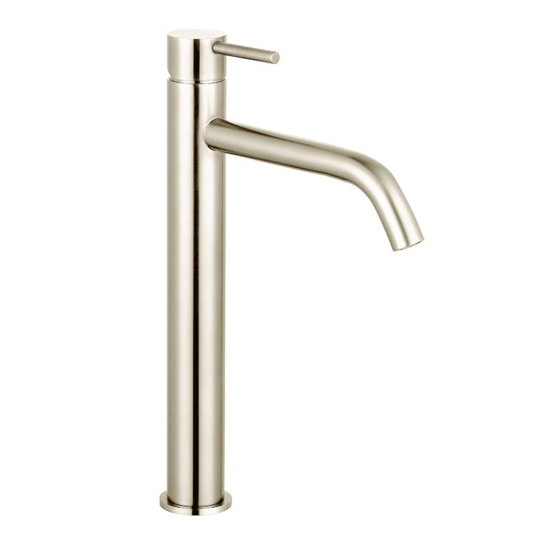 Смеситель для умывальника высокий AQUAme Siena нержавеющая сталь