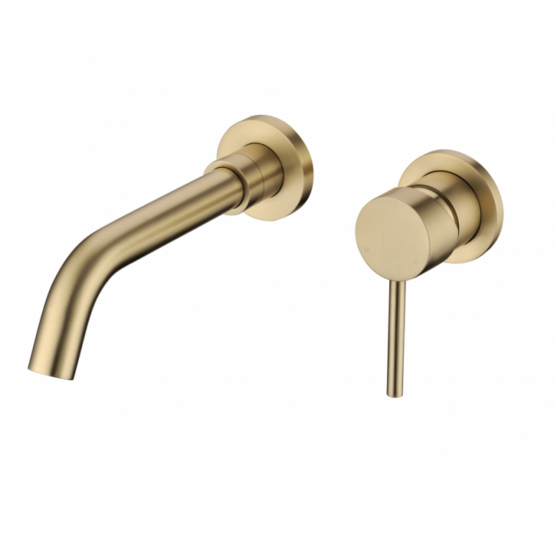 Смеситель встраиваемый для раковины Grocenberg ,матовое золото