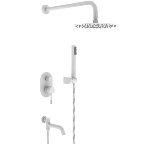 Душевая система Vieir белый матовый