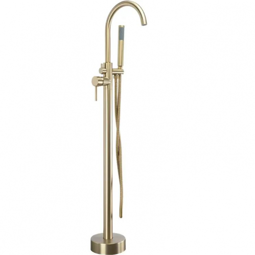 Смеситель для ванны Rea Lungo золото брашированное