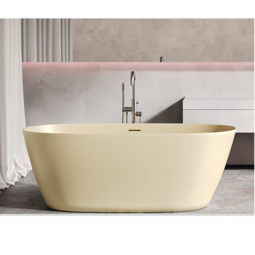 Ванна каменная Salini Sofia, S-Sense (глянцевый), интегрированный перелив 170*80 в цвете RAL