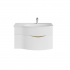 Тумба подвесная с умывальником Kerama Marazzi Riva 100*45 правая белая матовая 