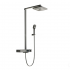 Душевая стойка VINCEA Inspire  термостатическая, вороненая сталь