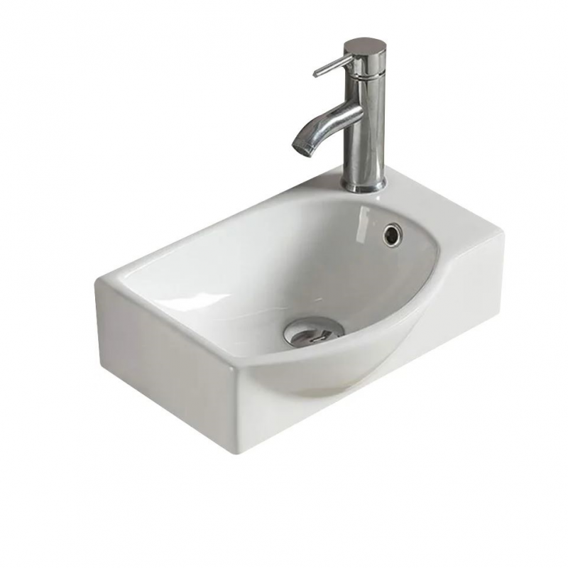 Умывальник CeramaLux N 40*28 настенный, левый 