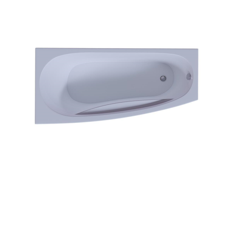 Акриловая асимметричная ванна Aquatek Пандора 160х75 с каркасом в комплекте