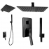 Душевой комплект набор REA SONIC BLACK, чёрный