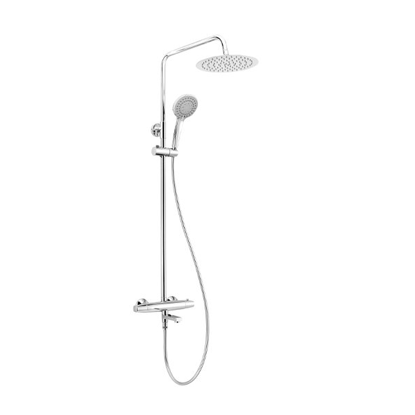 Душевая стойка Deante Jasmin с термостатическим смесителем и поворотным изливом