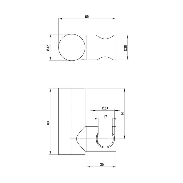 Душевой гарнитур Deante Arnika Titanium с 3-функциональной лейкой, графит