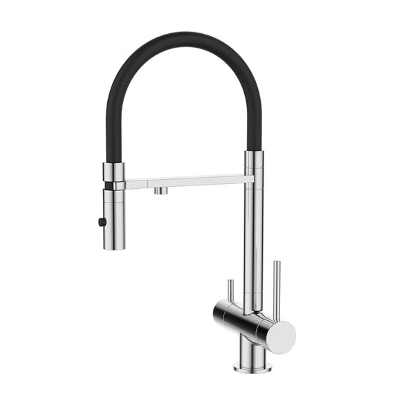 Смеситель для кухни IDDIS Ace с фильтром и гибким изливом глянцевый хром