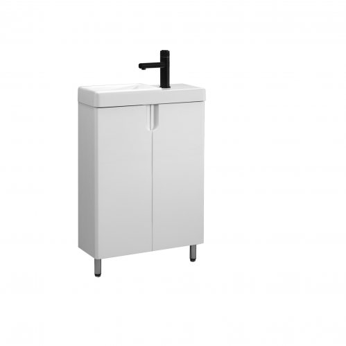 ТУМБА C УМЫВАЛЬНИКОМ BELUX ДАЛЛАС Н 55 БЕЛЫЙ ГЛЯНЦЕВЫЙ