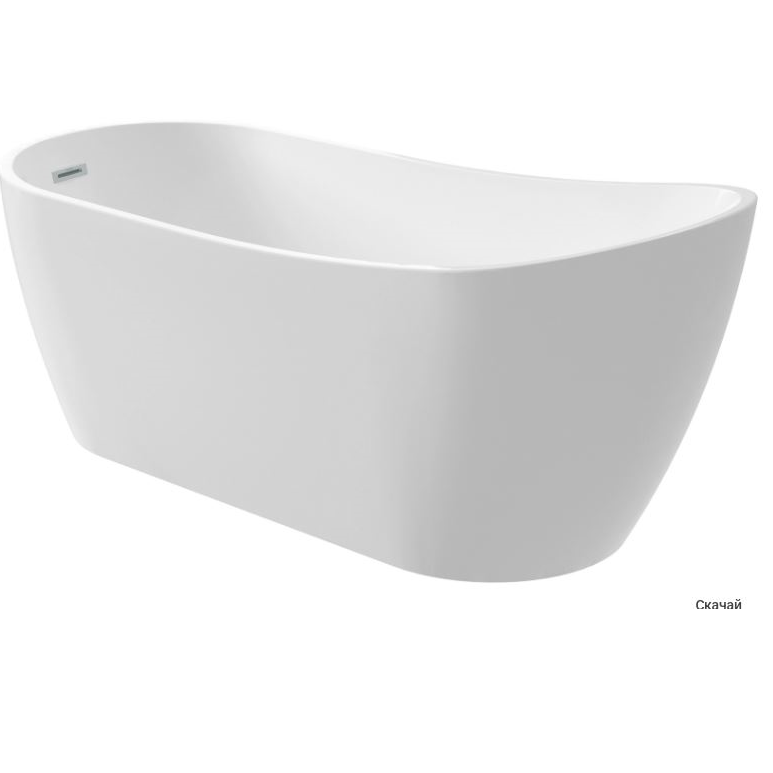 Акриловая ванна, DEANTE ARNIKA отдельностоящая, асимметричная - 160 см