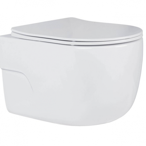 Подвесной унитаз Roxen Porto Rimless Soft Close 53x37