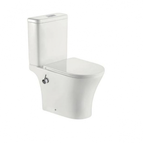 Унитаз напольный Roxen Urban Bidet  белый SoftClose смыв торнадо 65x37