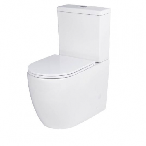 Напольный унитаз Roxen Antares  безободковый белый SoftClose 68x36