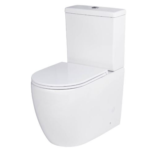 Напольный унитаз Roxen Antares  безободковый белый SoftClose 68x36