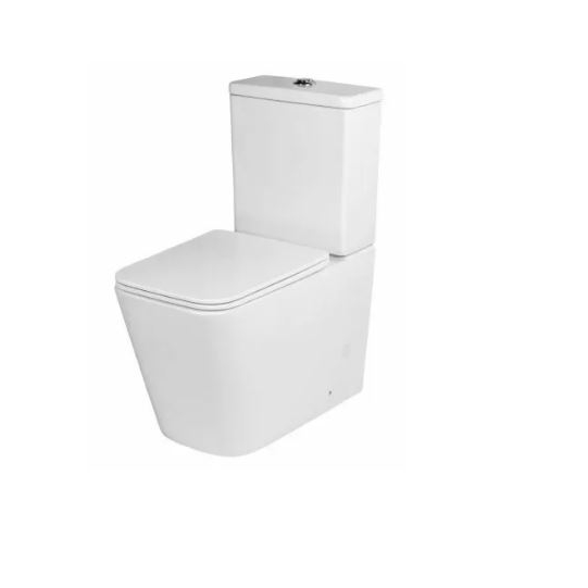 Напольный унитаз Roxen Amati  безободковый белый SoftClose 66x33