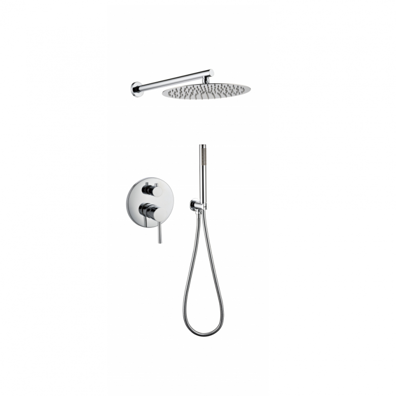 Душевая система скрытого монтажа Grocenberg в цвете хром