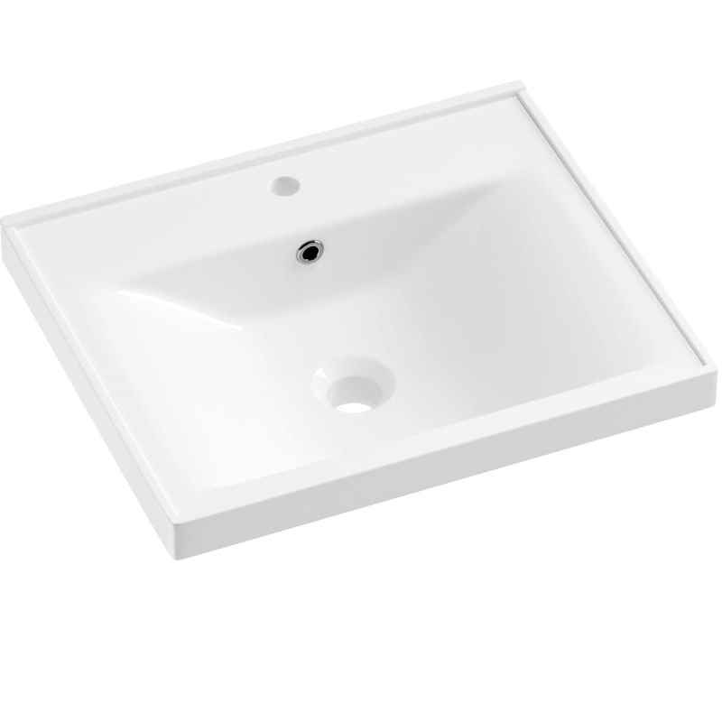 Раковина Wellsee FreeDom 60*46 универсальная, глянцевый белый. 