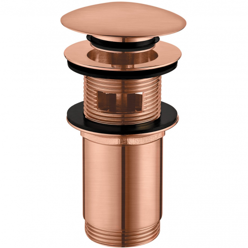 Донный клапан для умывальника Omnires  брашированная медь