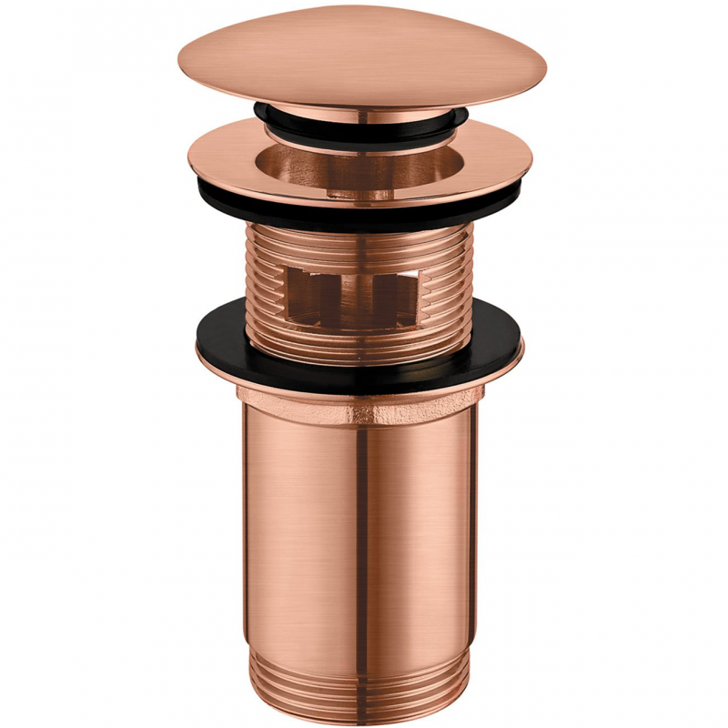 Донный клапан для умывальника Omnires  брашированная медь