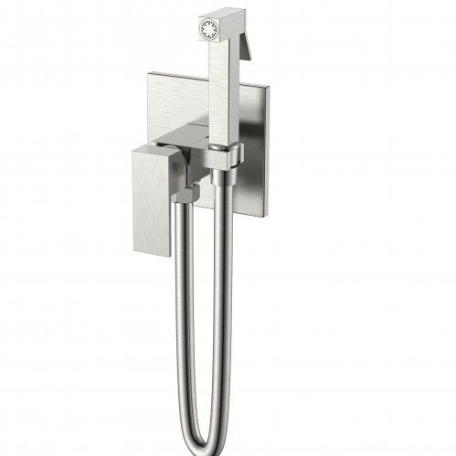 Смеситель для биде Boheme Qubic  никель