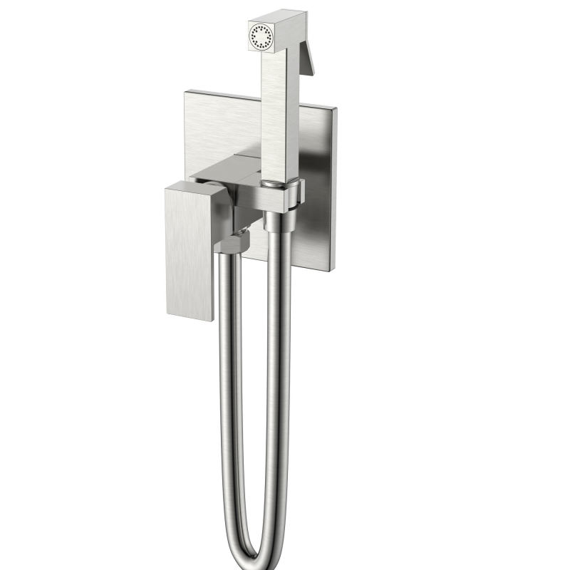 Смеситель для биде Boheme Qubic  никель