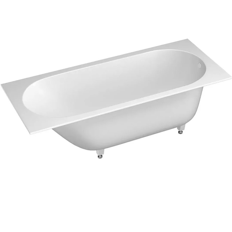 Ванна из искусственного камня Salini Ornella 180x80, S-Sense белый глянцевый