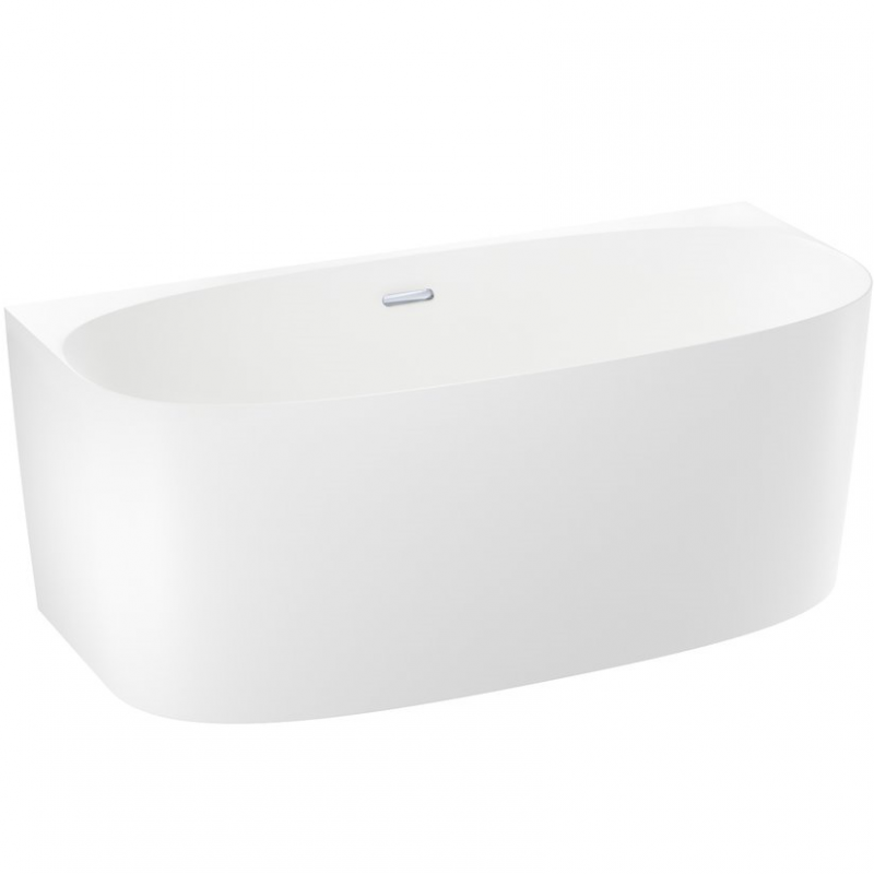 Ванна акриловая Wellsee Belle Spa 2.0 160x75 белый глянец (слив-перелив хром)
