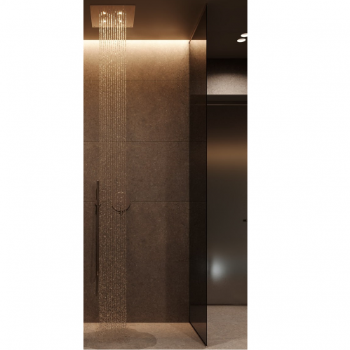 Душевое ограждение Radaway MODO XL BRUSHED NICKEL, стекло Brown, 700*2700
