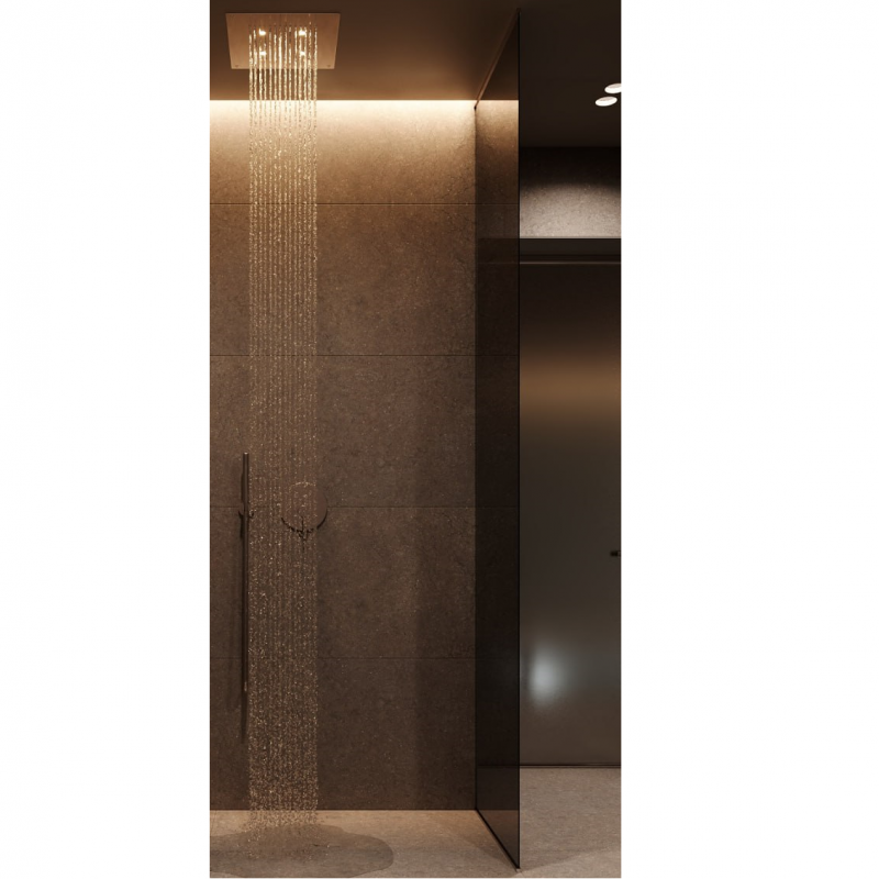 Душевое ограждение Radaway MODO XL BRUSHED NICKEL, стекло Brown, 700*2700