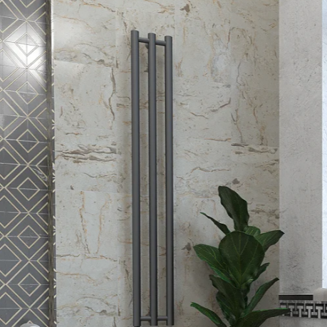 Полотенцесушитель Stinox MINORI DESIGN 170x1200 с комплектом подключения, черный матовый