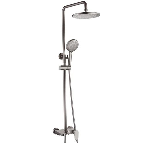 Стойка для душа со смесителем Boheme SPECTRE нержавеющая сталь
