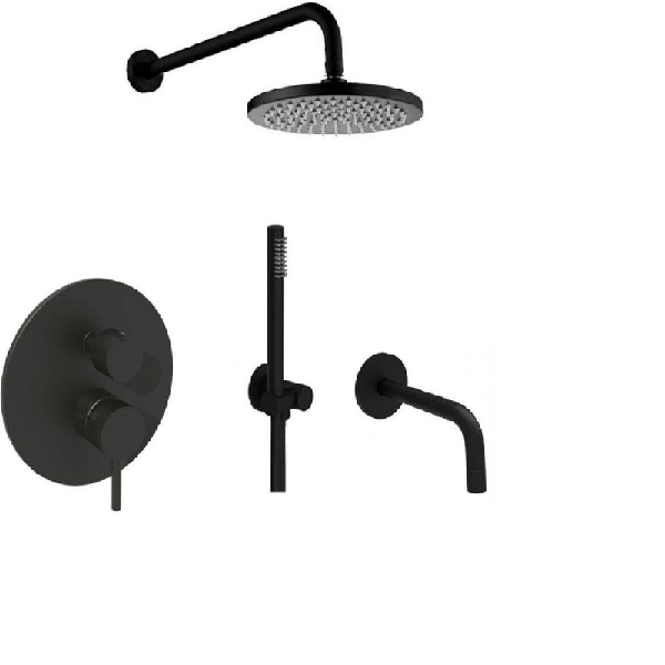 Система скрытого монтажа Paffoni Light (черный матовый)