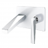 Смеситель для умывальника из стены Boheme Venturo БЕЛЫЙ+ХРОМ
