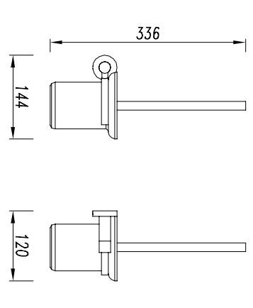 Ершик для унитаза Omnires , золото