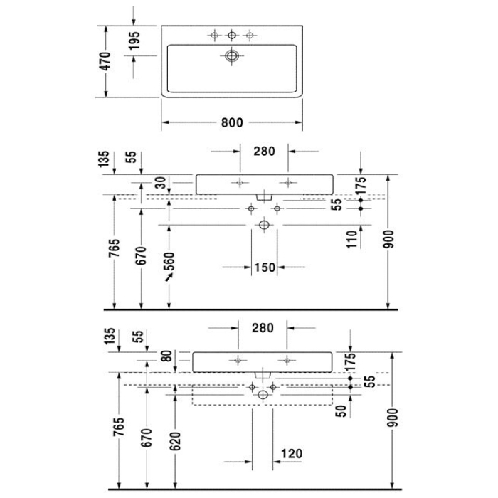 Раковина Duravit Vero 