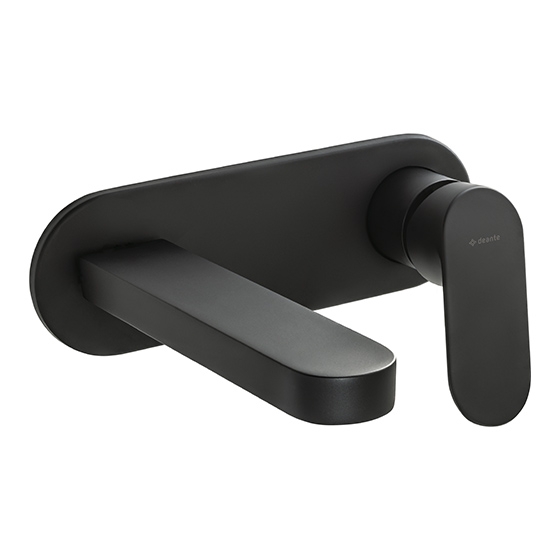 Deante Alpinia Nero Смеситель для раковины скрытого монтажа, черный