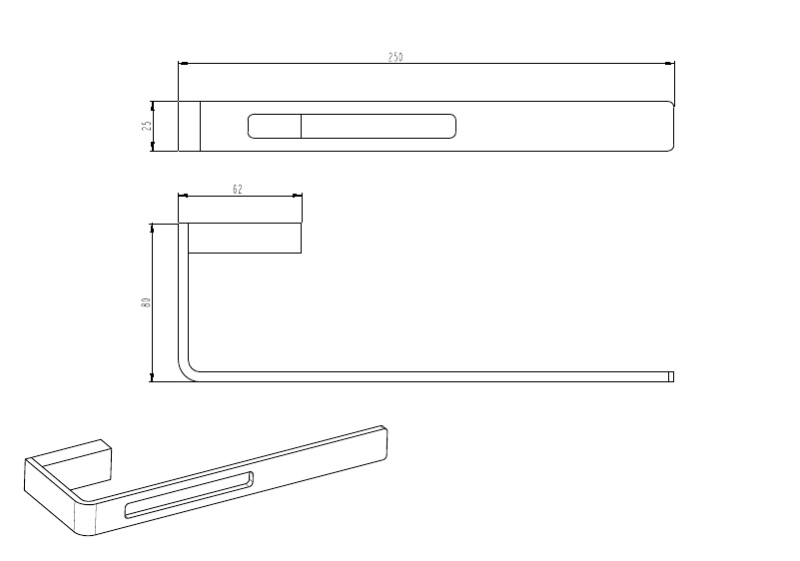 Держатель туалетной бумаги Boheme, коллекция Q 