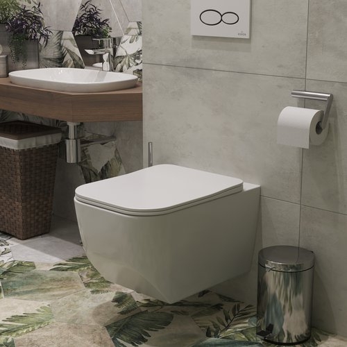 Подвесной унитаз Roxen Boro Rimless Soft Close 52x37